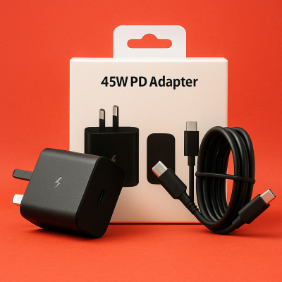 Samsung 45 watt Super fast premium charger for s23, s24,s25 ultra and all Android phone
