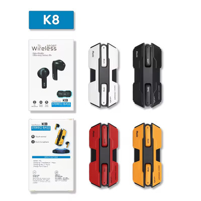 K8 Wireless TWS. Dual Microphone, Clear Sound Quality