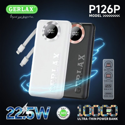 P126P Smart Power Bank – 10,000mAh Fast Charging | স্মার্ট ও নির্ভরযোগ্য পাওয়ার ব্যাংক